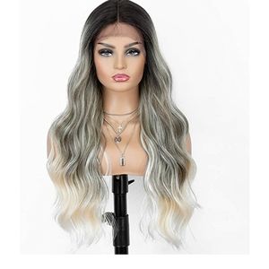 Ombre Grey Lace Front Wig